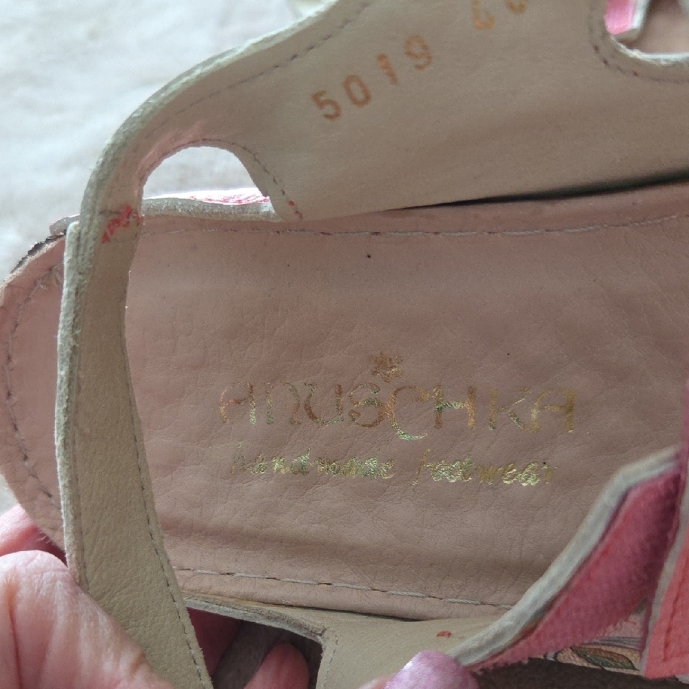 ANUSHKA Floral Pink Sandals - Picture 3 of 5